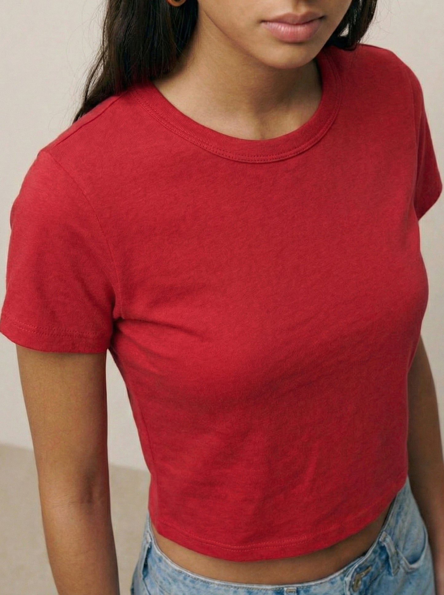Red Crop T-Shirt