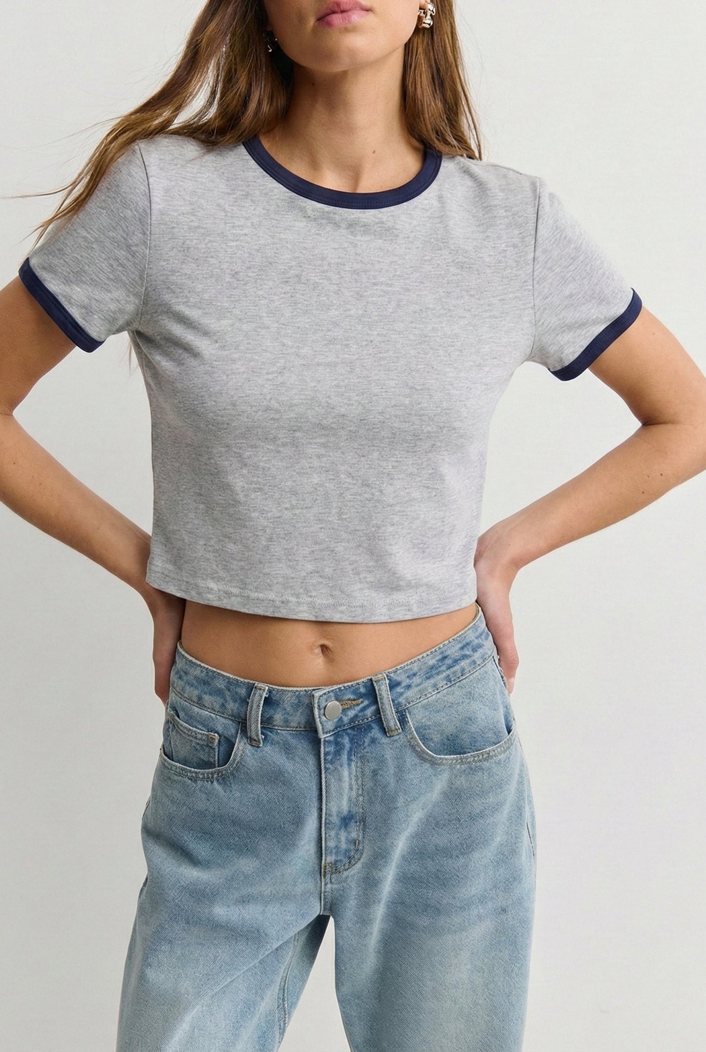 Ringer Crop T-Shirt