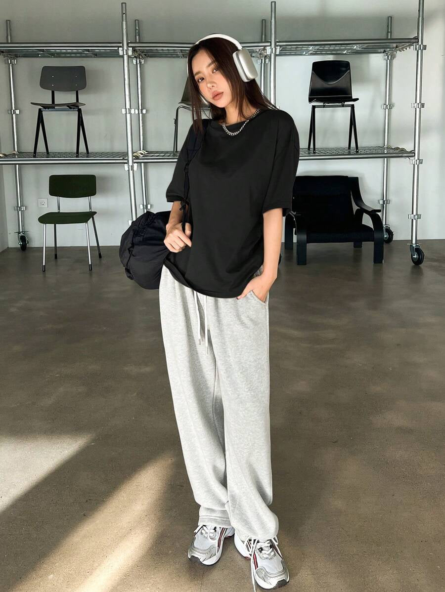 Solid Oversized T-Shirt