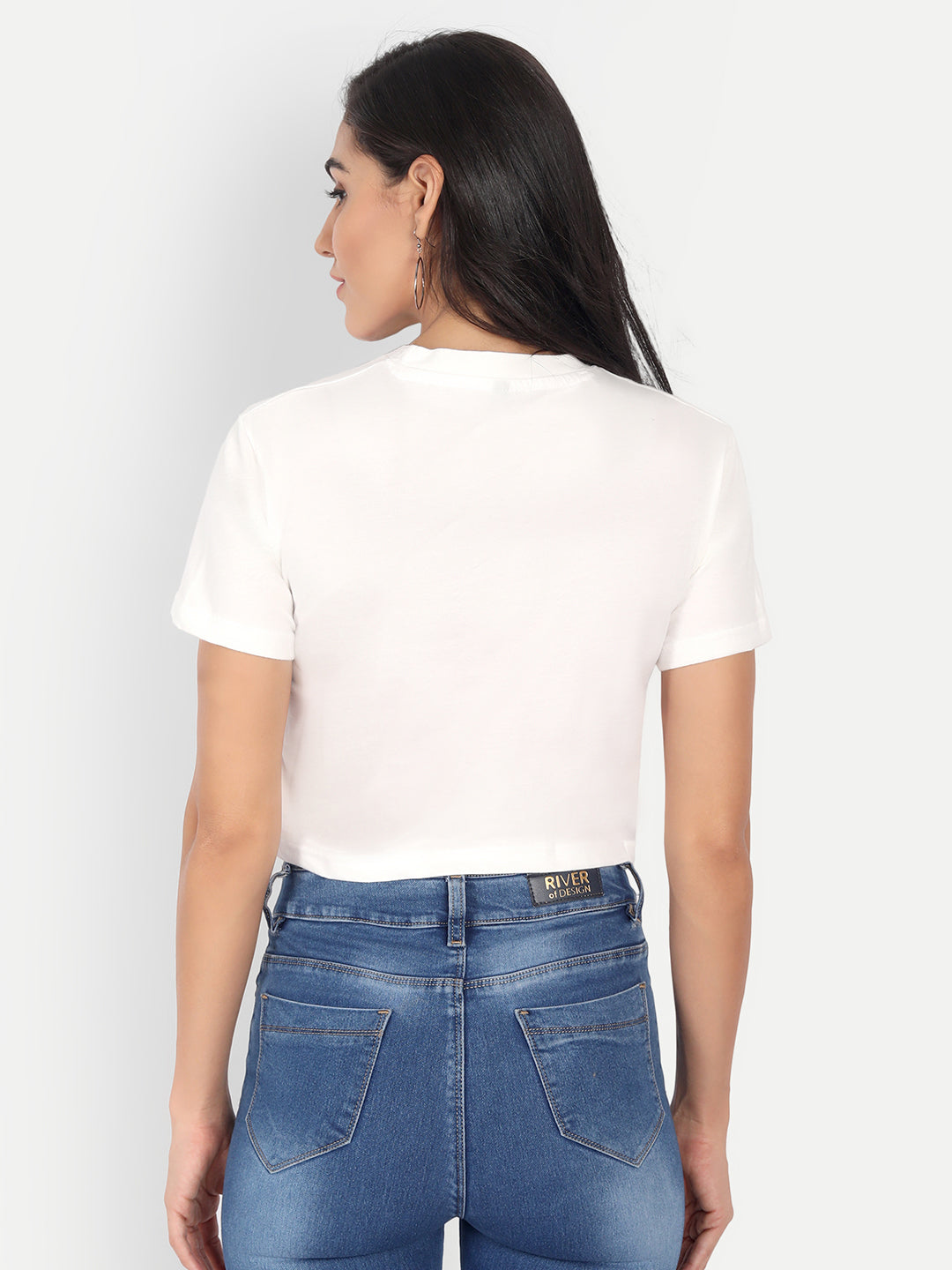 Printed Crop Tshirt