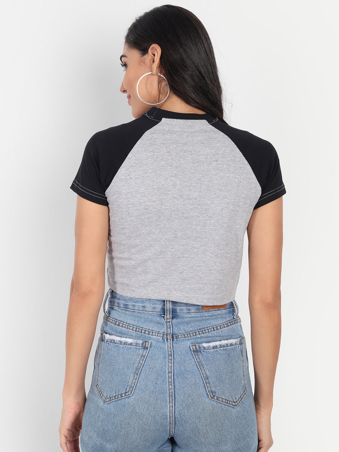Colorblock Raglan Half Sleeve Tshirt