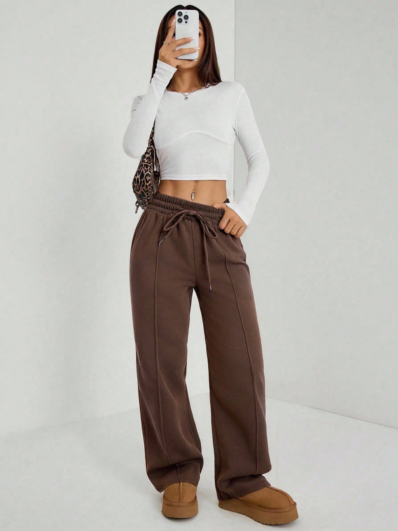 Center Pleated Joggers