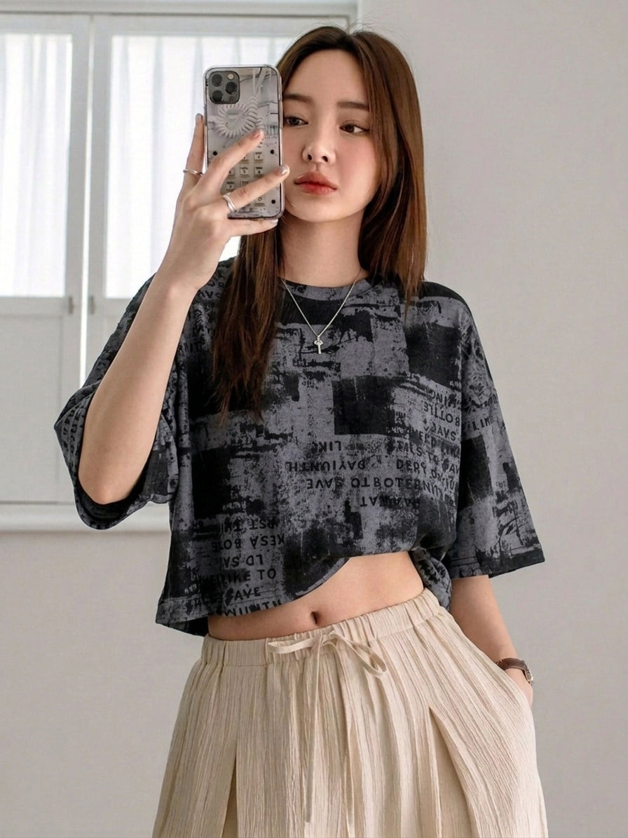 Oversized Crop TShirt