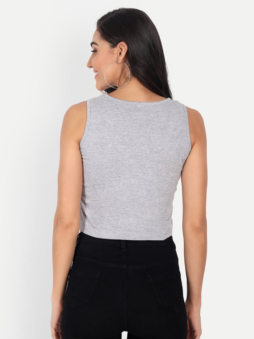 Crop Sleveless T-Shirt