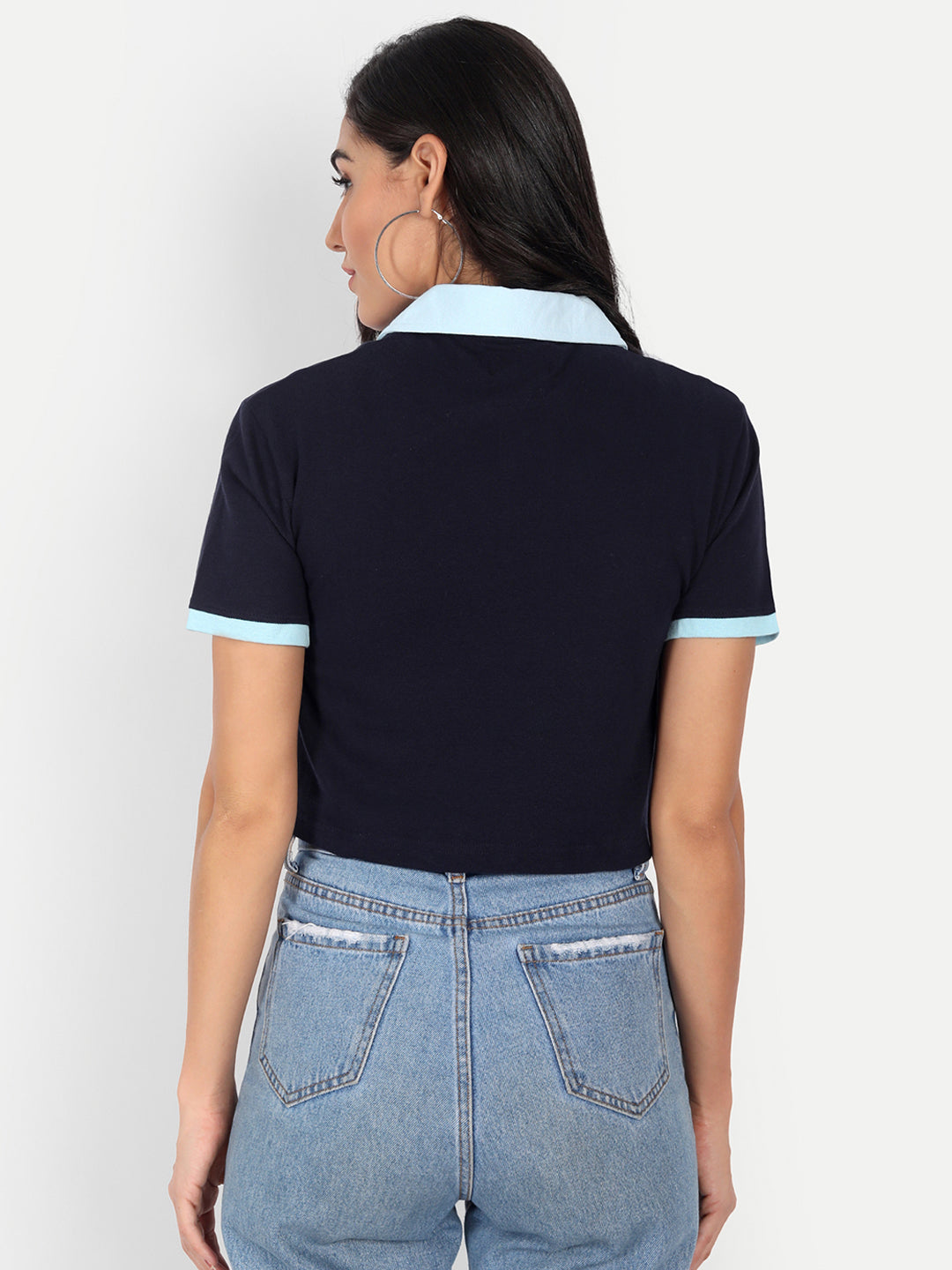 Crop Collar T-Shirt