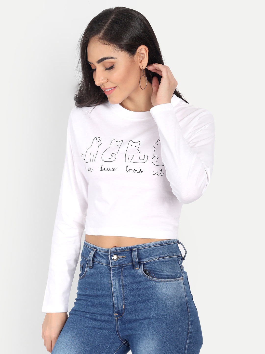 Crop Printed T-Shirt