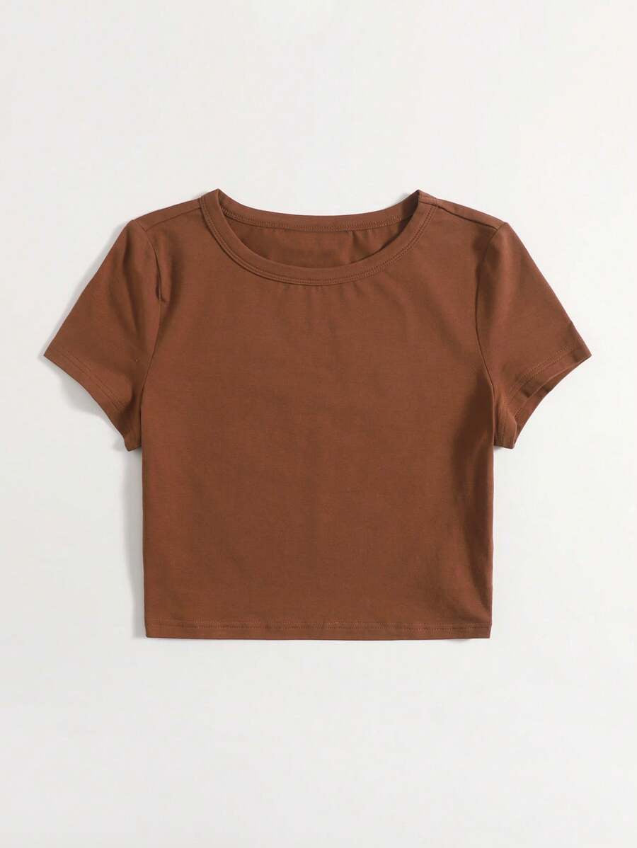 Rust Crop T-Shirt