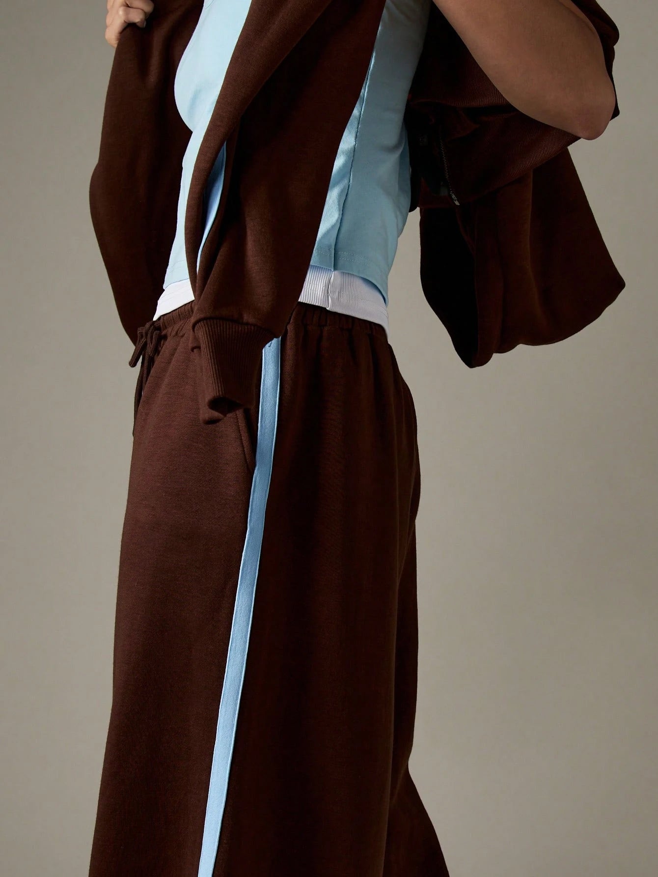 Striped Wide Leg Joggers