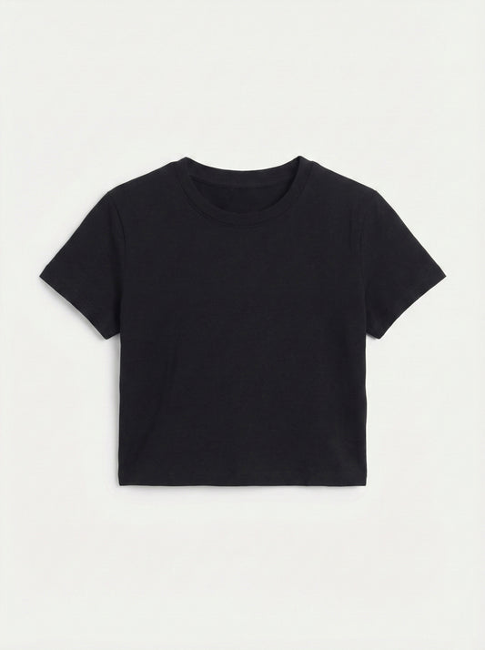 Crop Half Sleeve T-Shirt