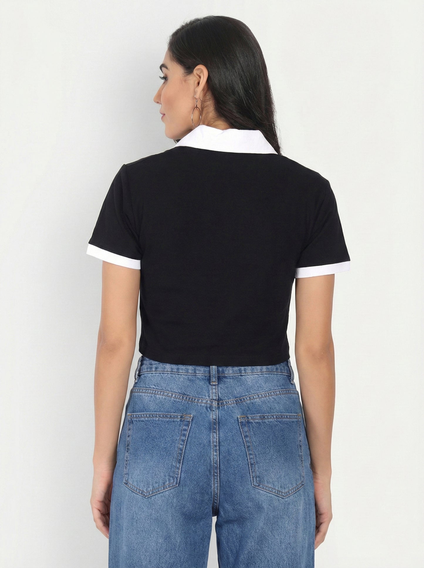 Crop Collar T-Shirt