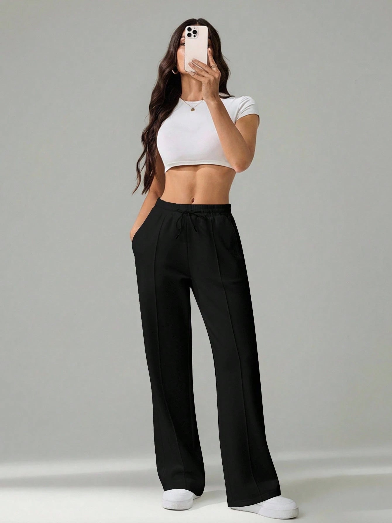 Center Pleated Joggers