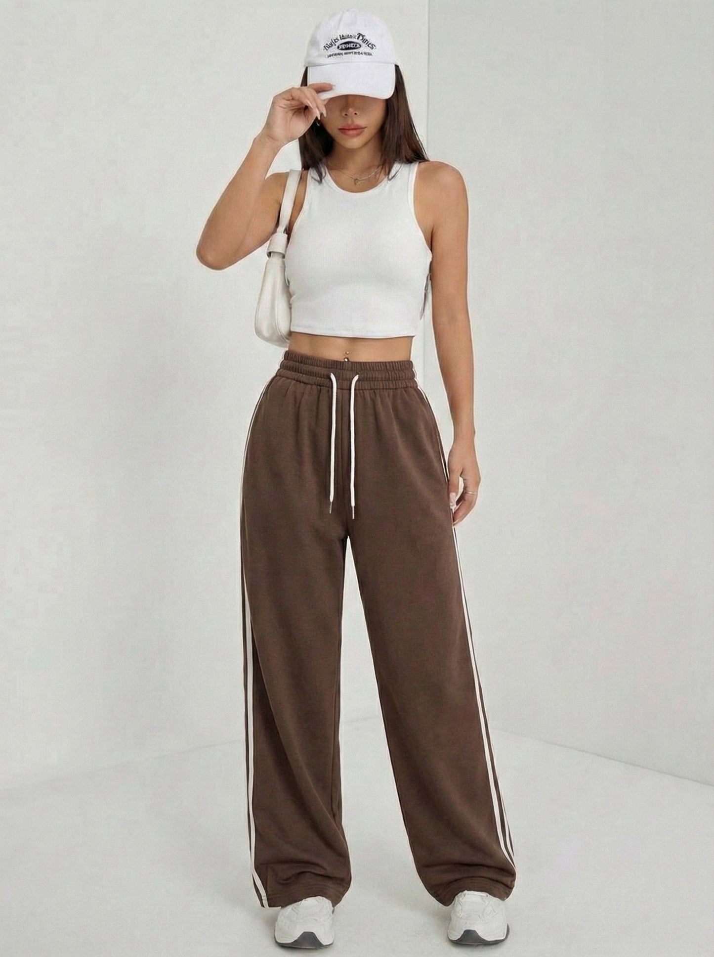 Striped Wide Leg Joggers
