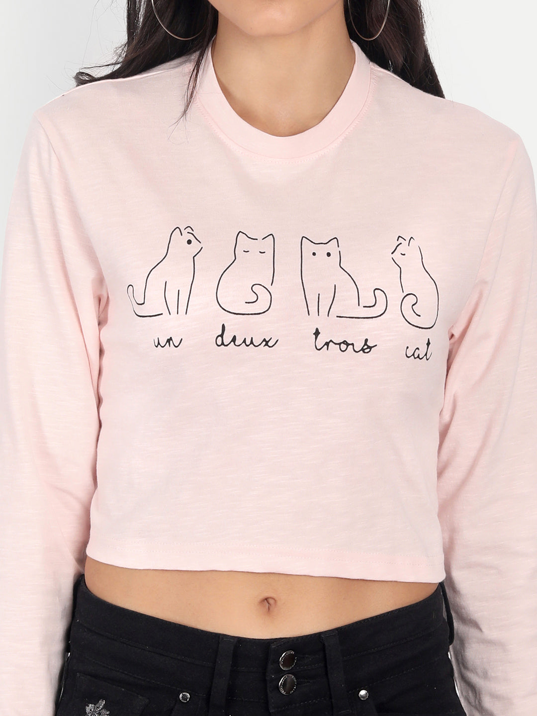 Crop Printed T-Shirt