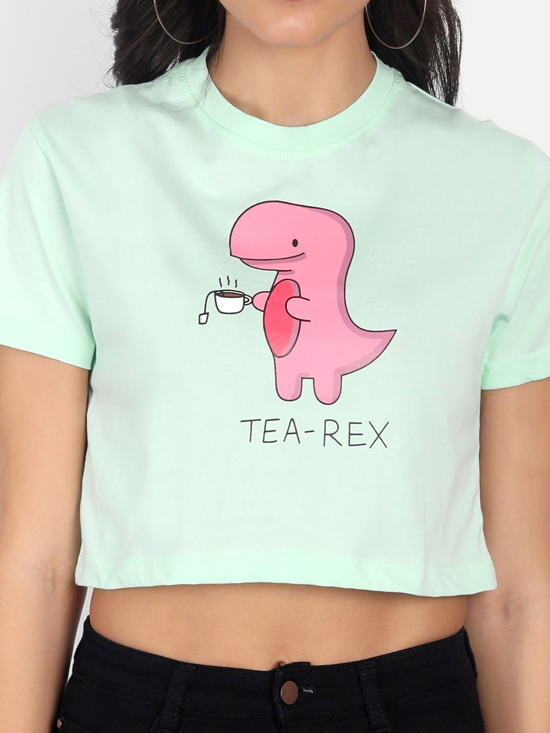 Crop Printed T-Shirt