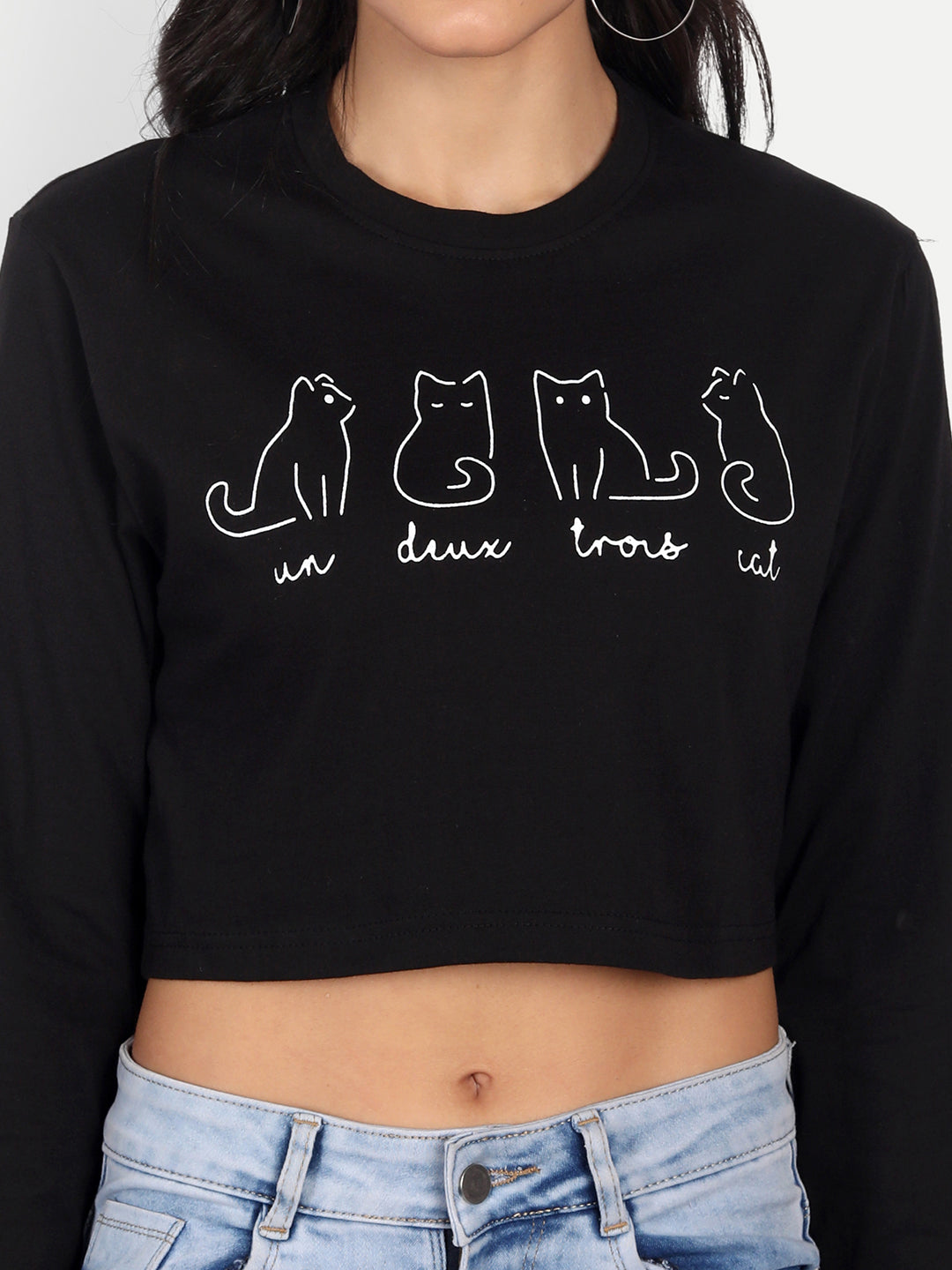 Crop Printed T-Shirt