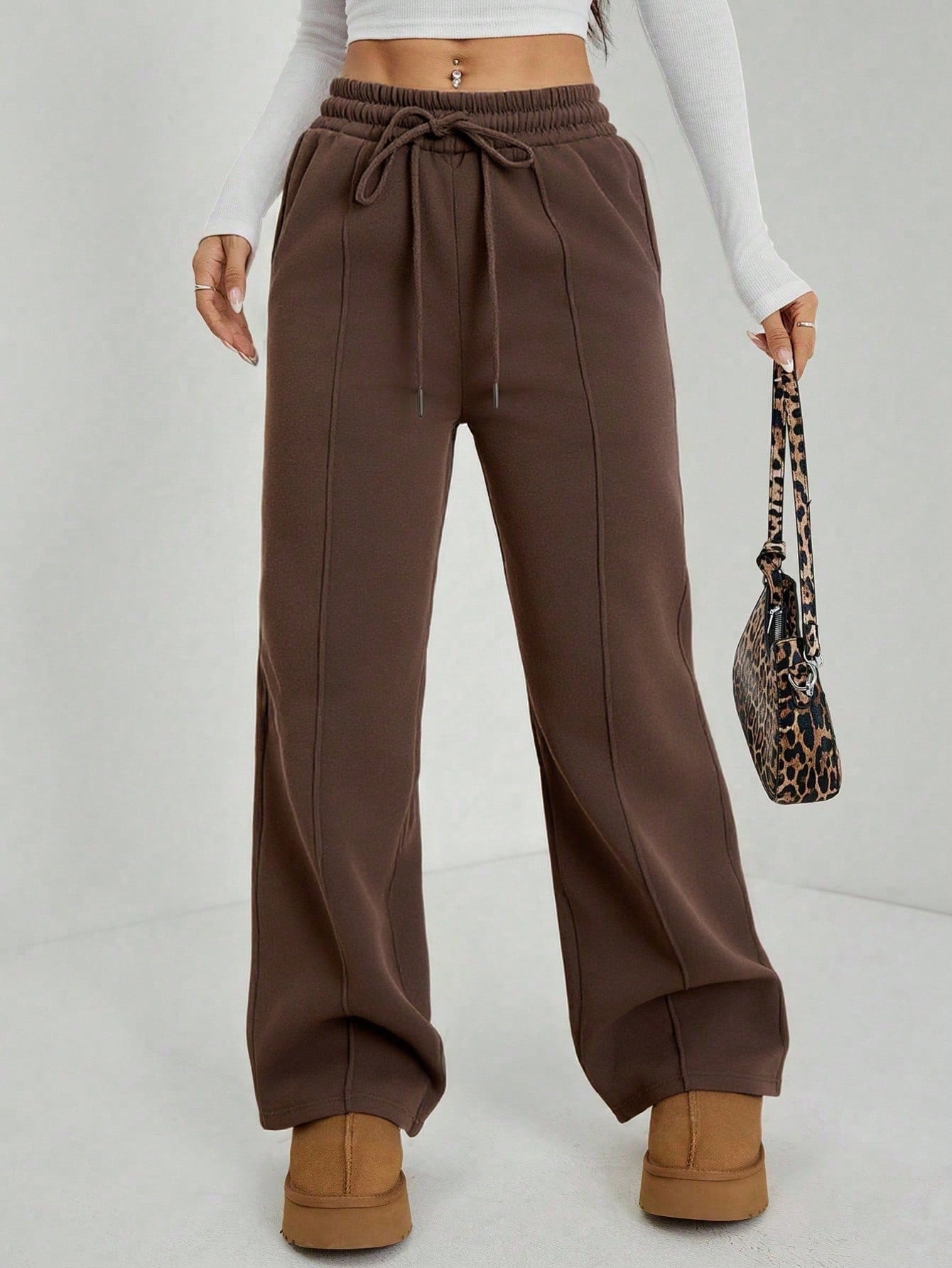 Center Pleated Joggers