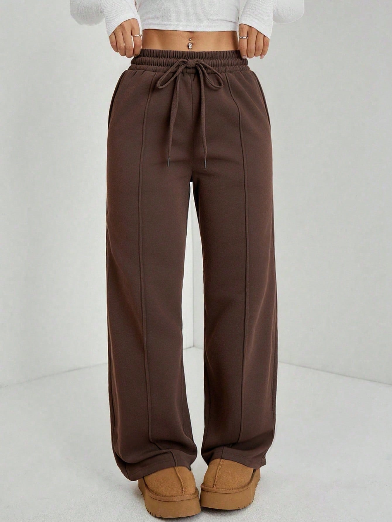 Center Pleated Joggers