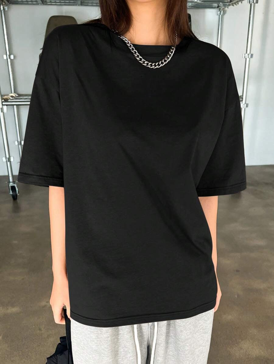 Solid Oversized T-Shirt