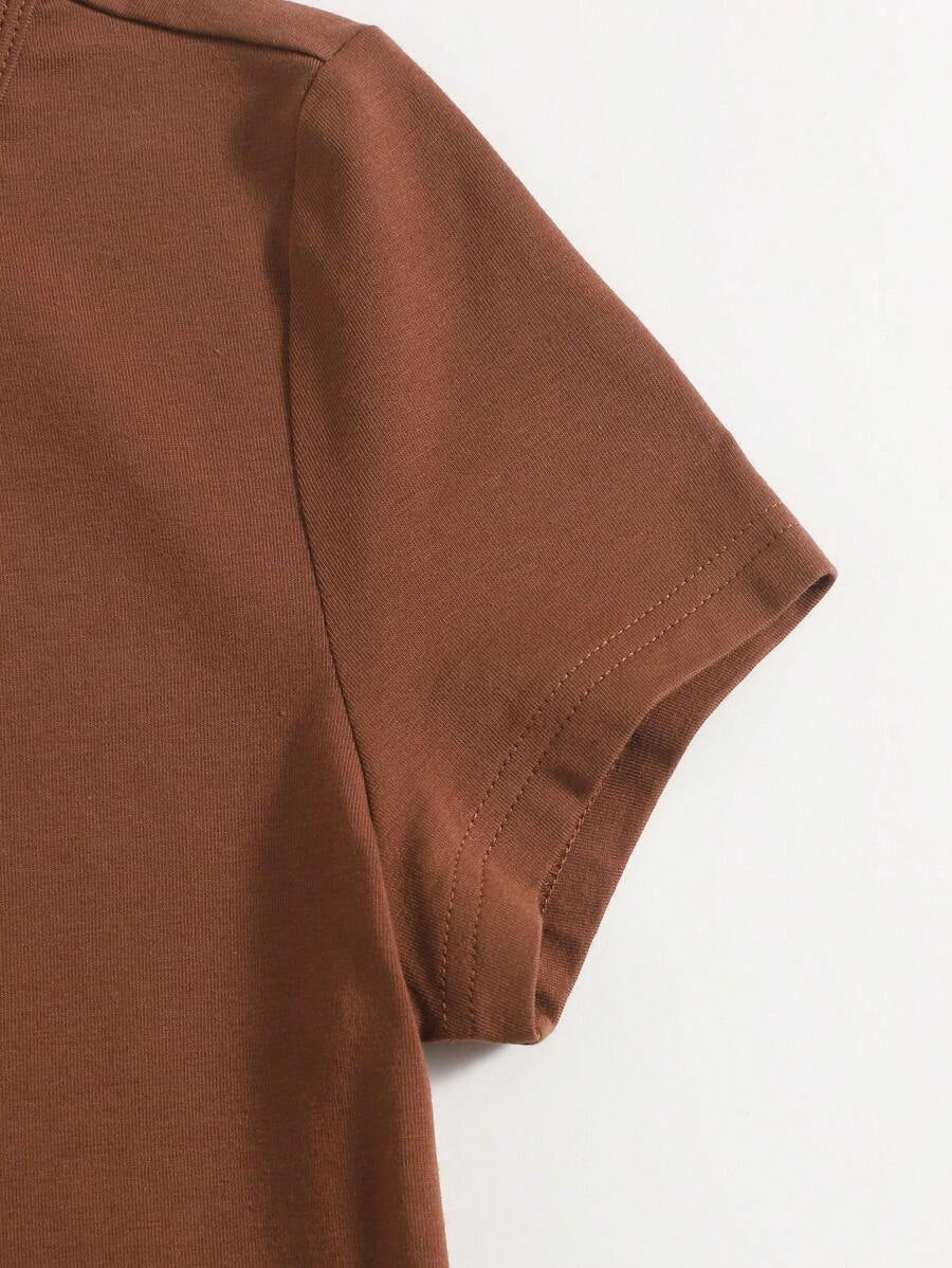 Rust Crop T-Shirt