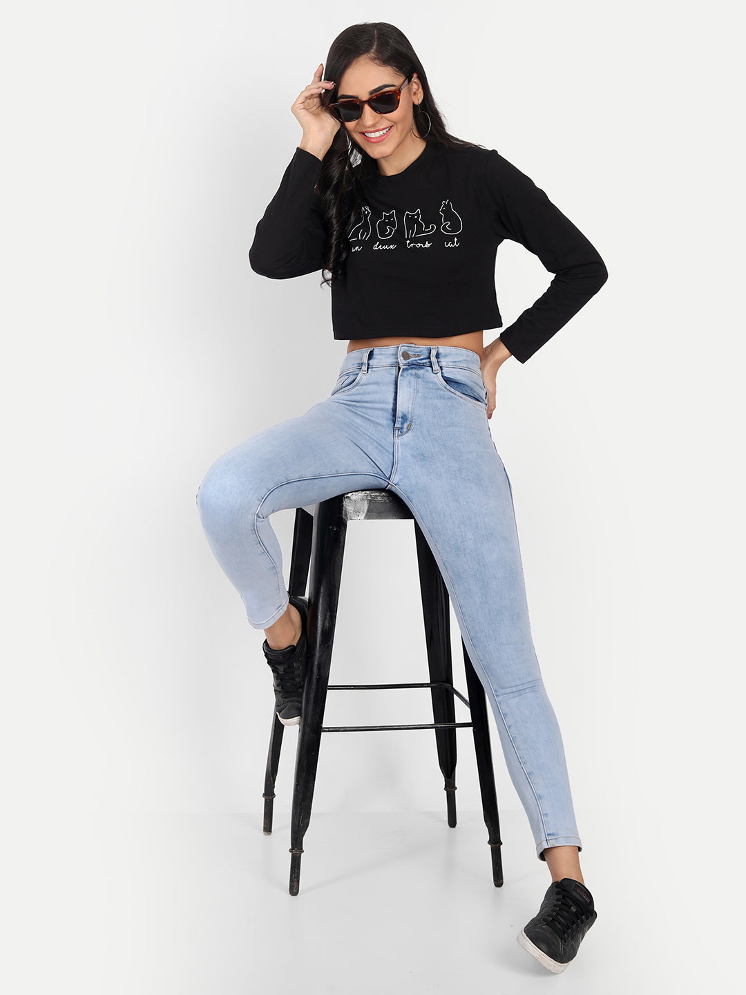 Crop Printed T-Shirt