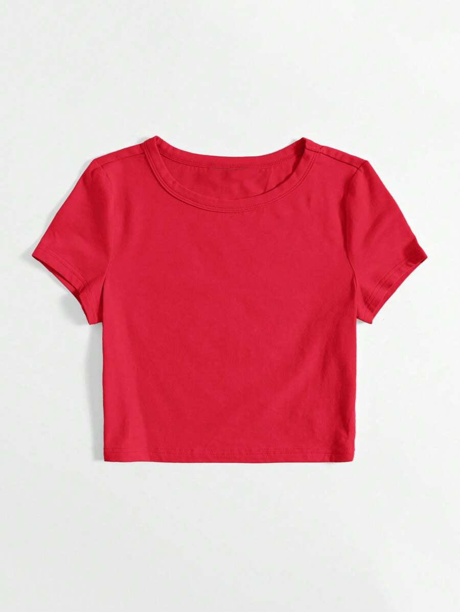 Red Crop T-Shirt