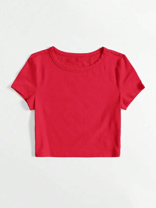 Red Crop T-Shirt