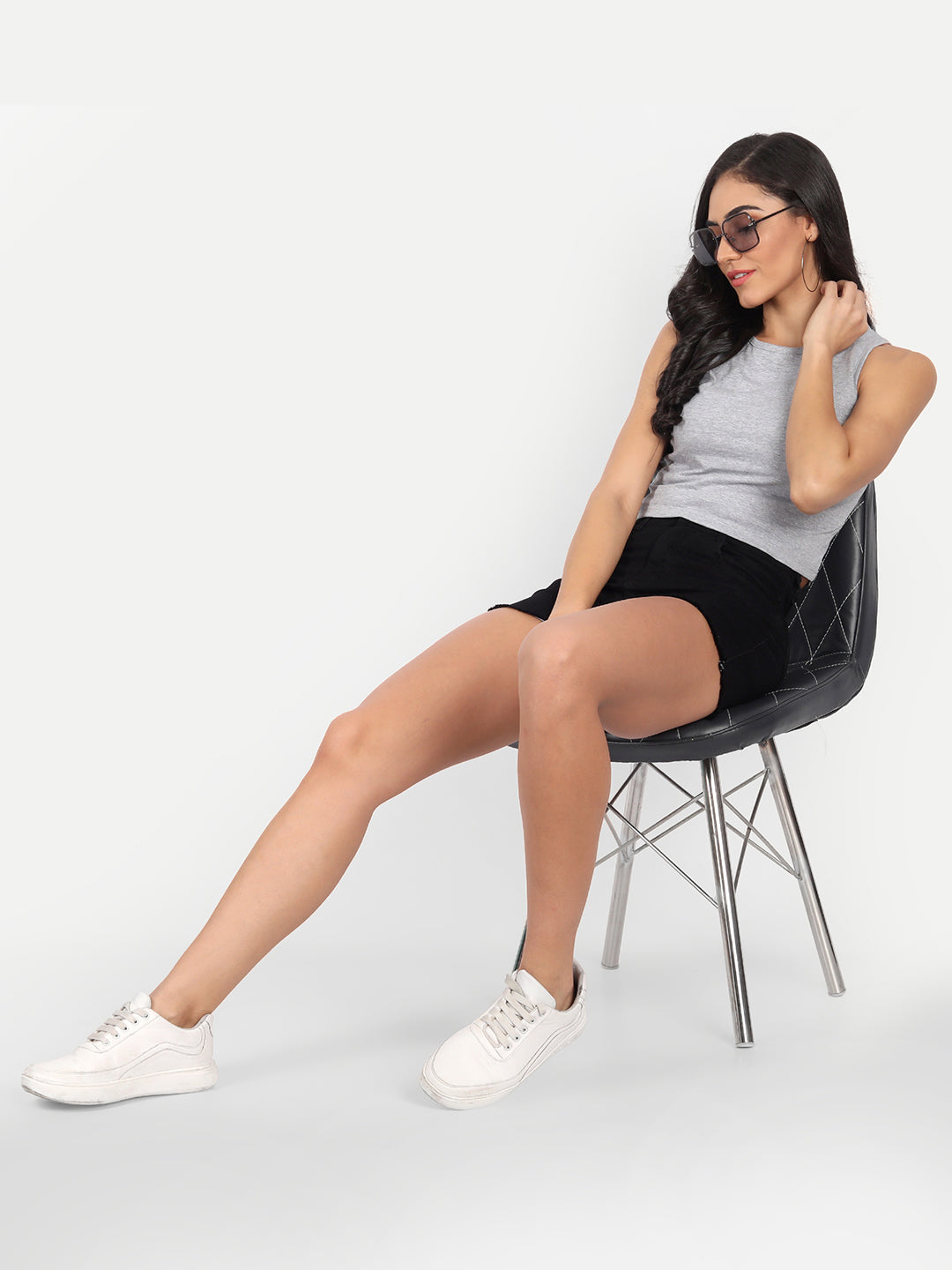 Crop Sleveless T-Shirt