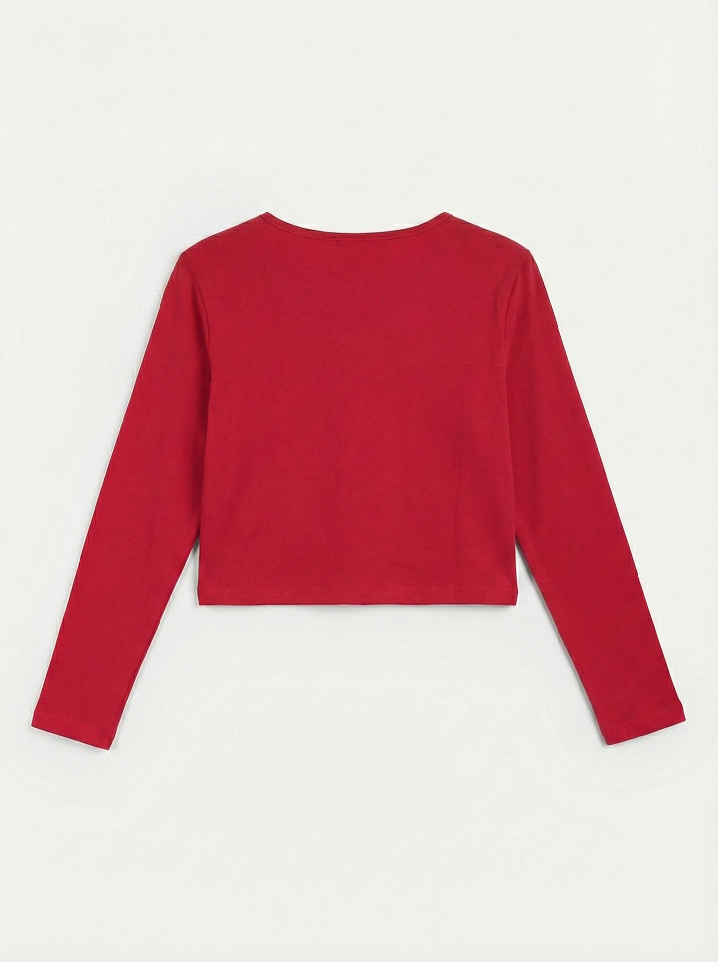 V Neck Crop T-Shirt