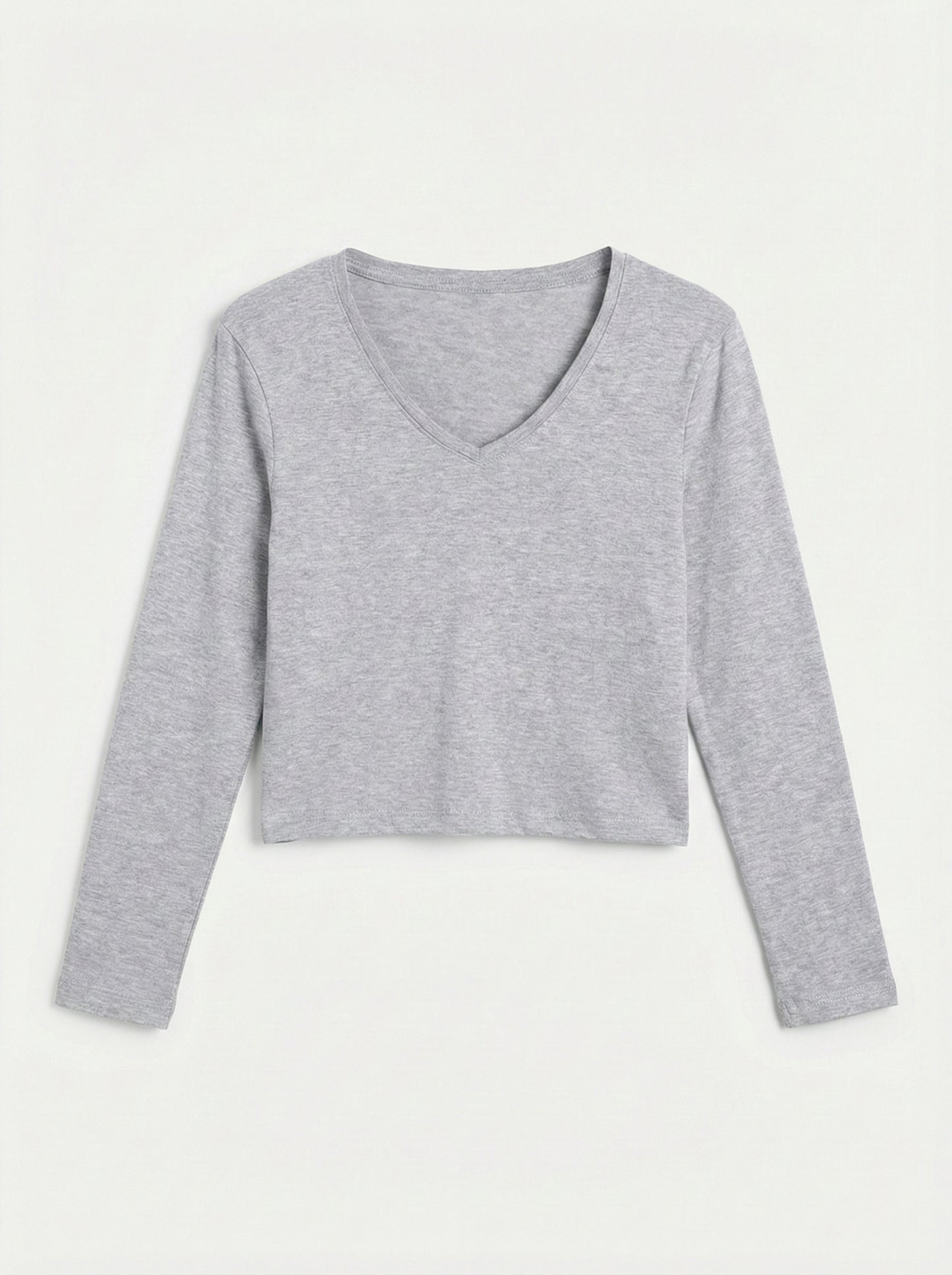 V Neck Crop T-Shirt