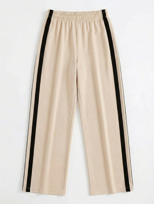 Striped Wide Leg Joggers