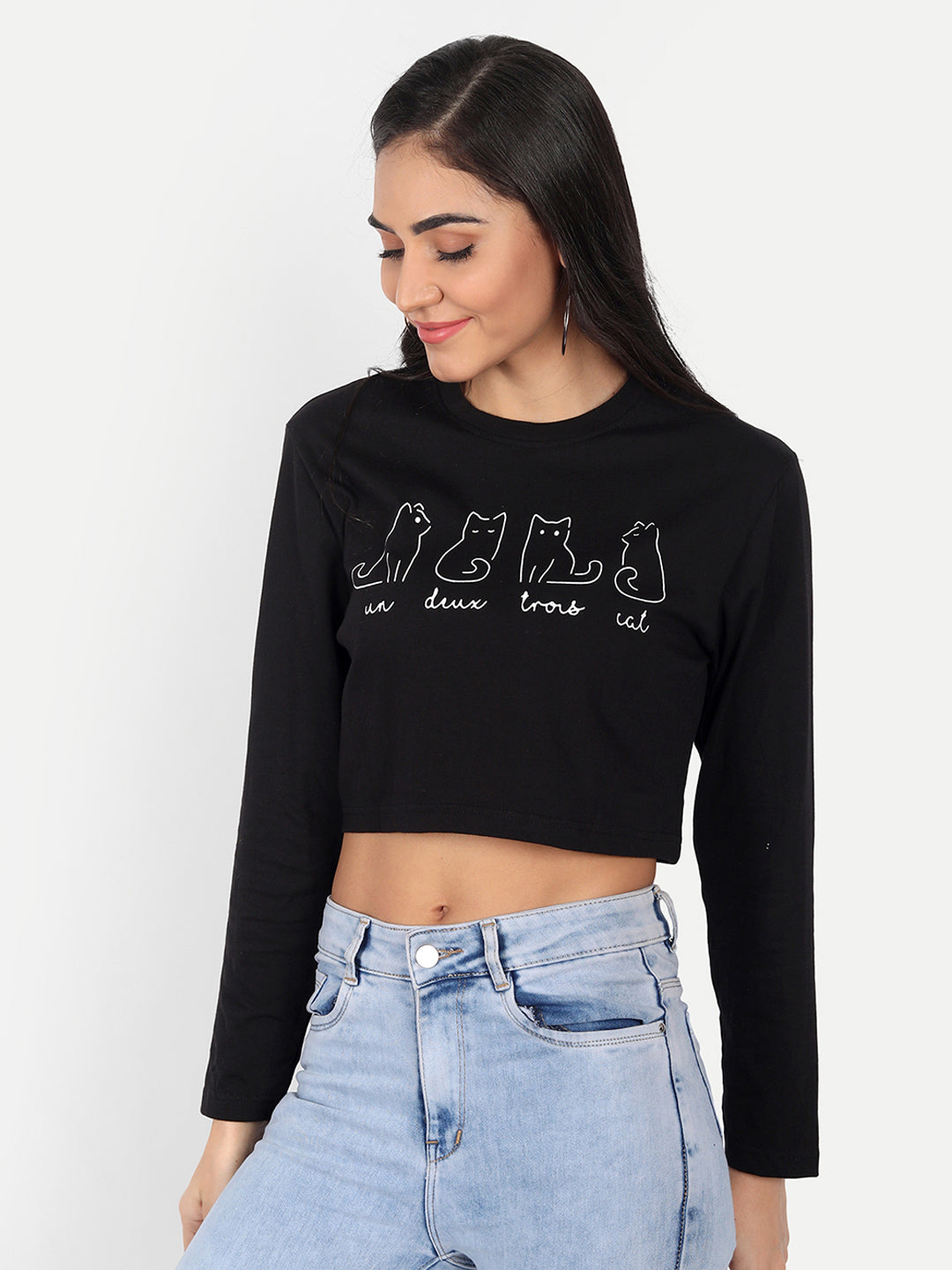 Crop Printed T-Shirt