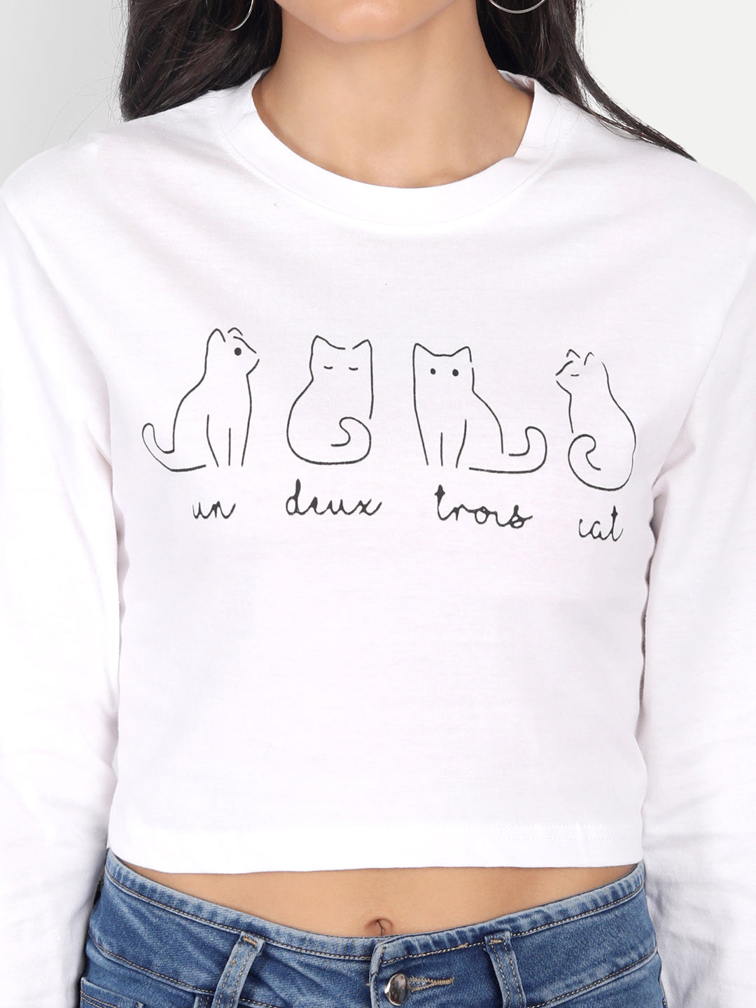 Crop Printed T-Shirt