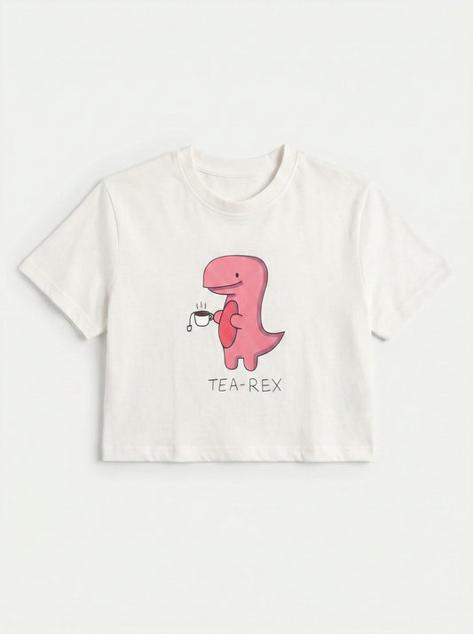 Printed Crop Tshirt