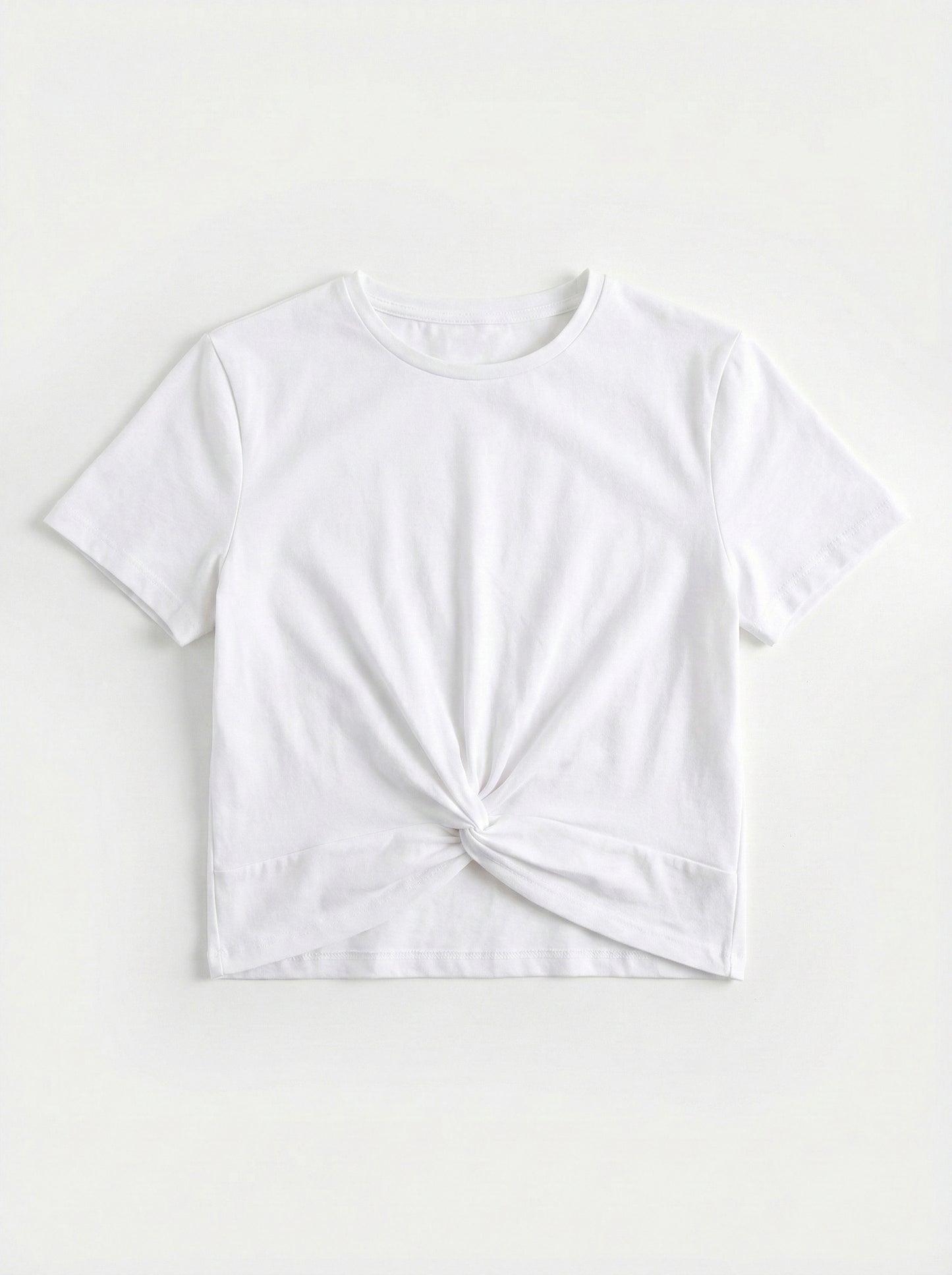 Front Twist Crop T-Shirt