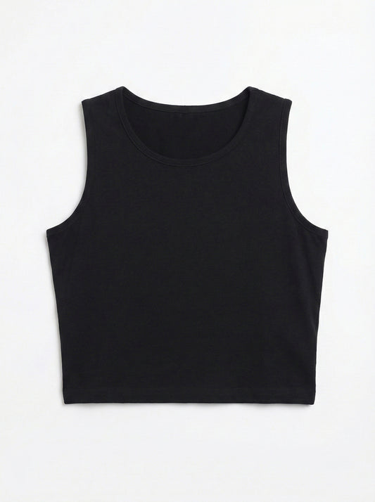Crop Sleveless T-Shirt