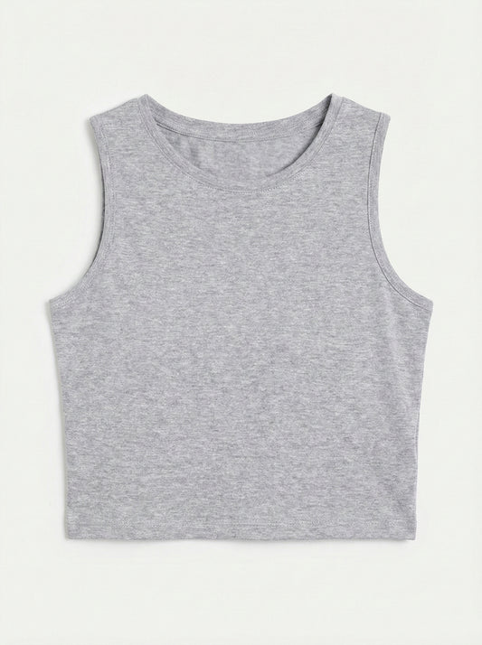 Crop Sleveless T-Shirt