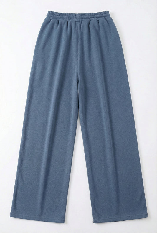 Solid Wide Leg Joggers