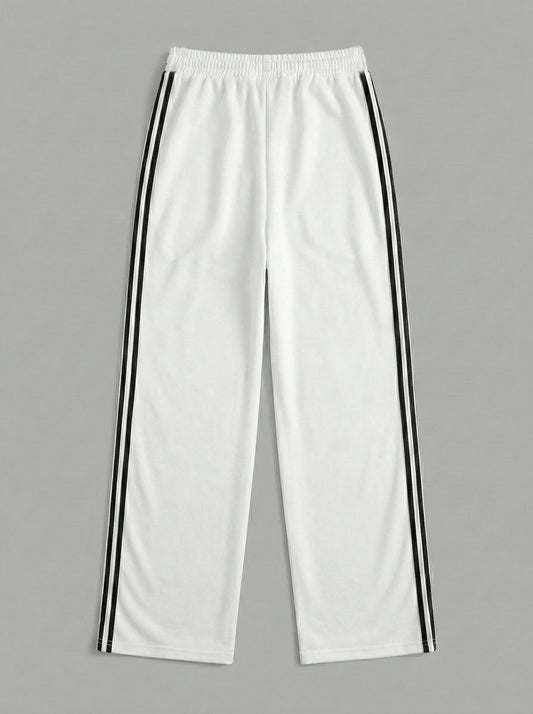 Striped Wide Leg Joggers