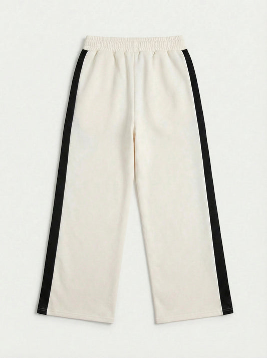 Striped Wide Leg Joggers