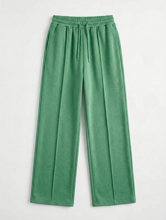 Solid Wide Leg Joggers