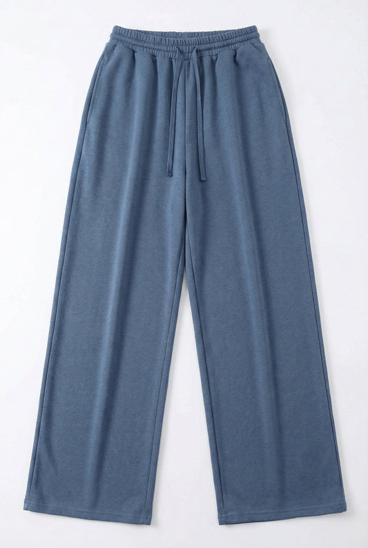 Solid Wide Leg Joggers
