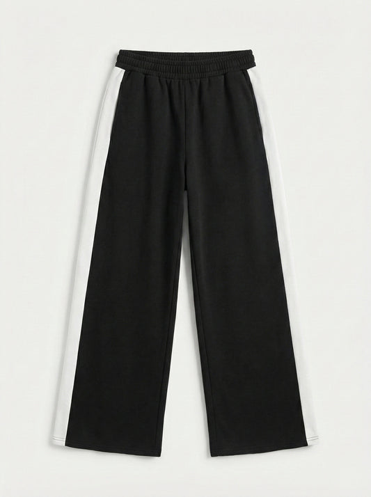 Striped Wide Leg Joggers