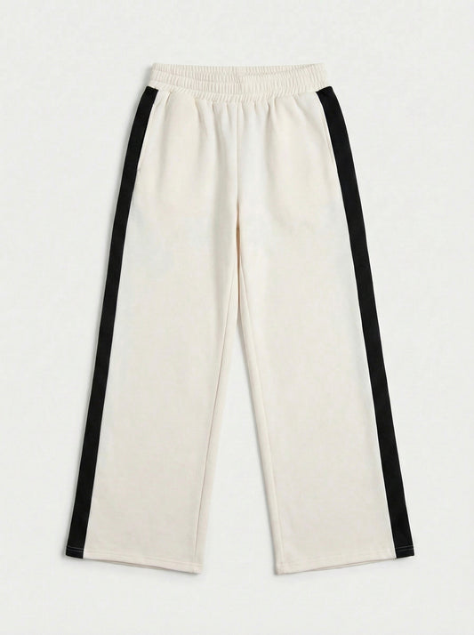 Striped Wide Leg Joggers