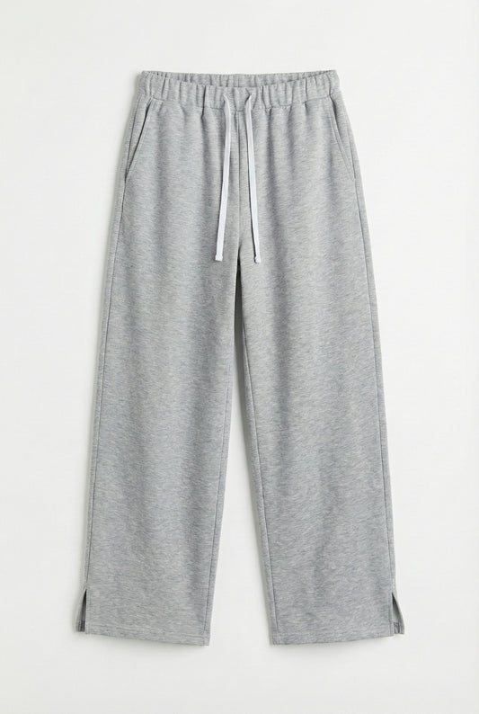 Solid Wide Leg Joggers