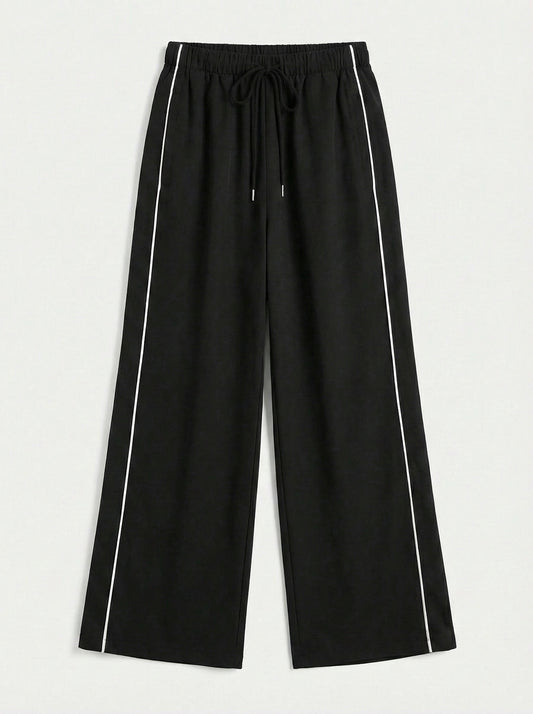 Striped Wide Leg Joggers