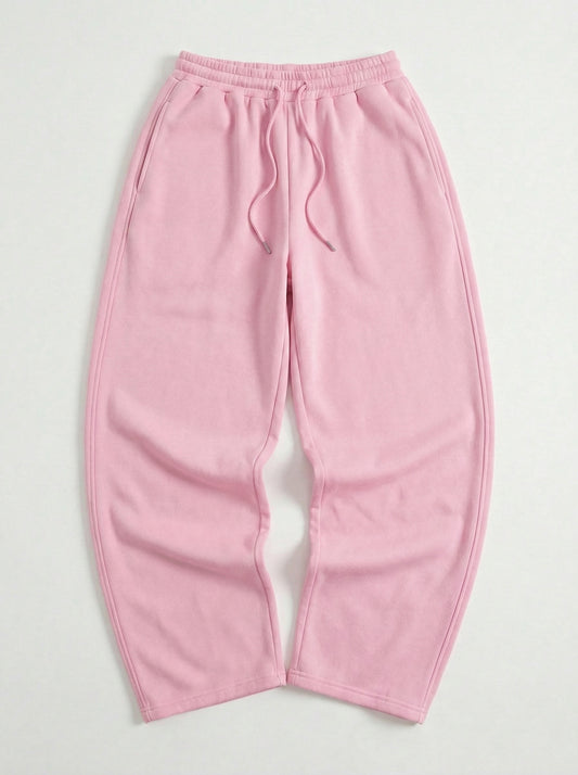 Solid Wide Leg Joggers