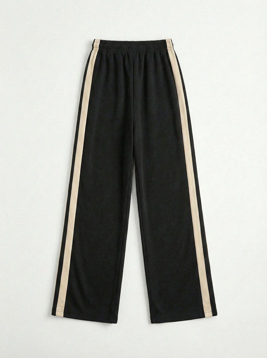 Striped Wide Leg Joggers